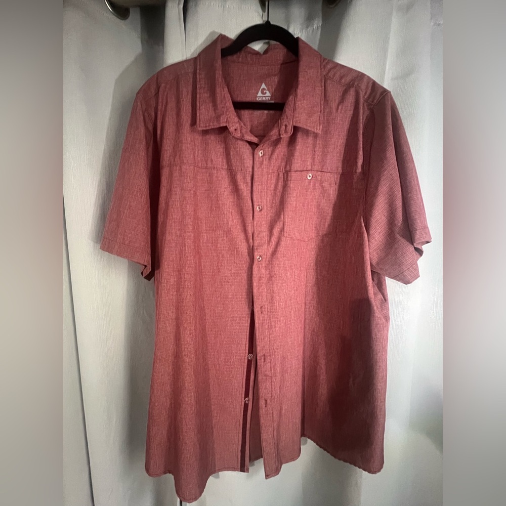 Gerry Mens xxl Red Button Down Shirt